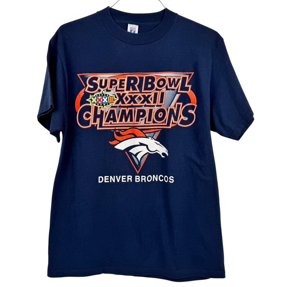 VTG 1998 Denver Broncos Super Bowl XXXII Champions T-Shirt Sz Large 41" Chest‎